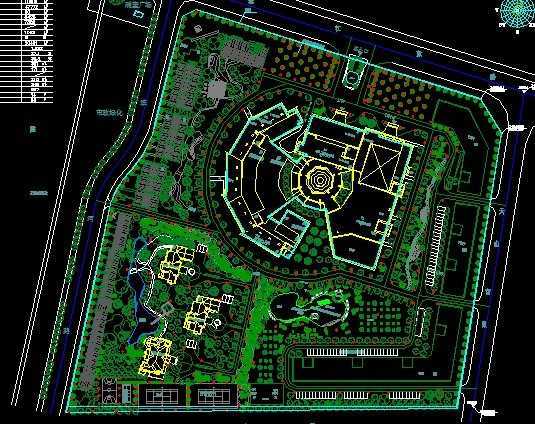 酒店環境景觀方案及施工圖免費下載 園林綠化及施工
